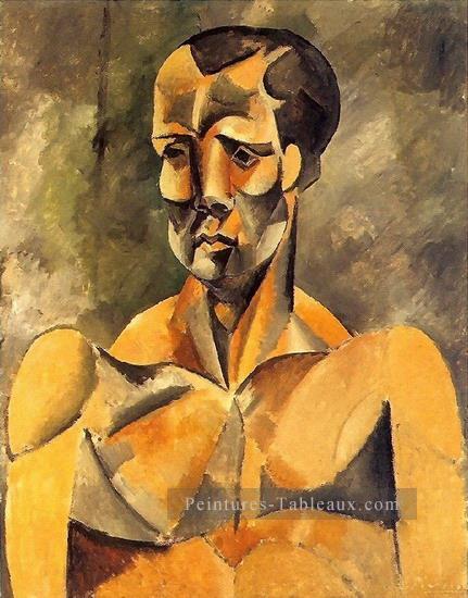 Buste de Man L athlète 1909 cubisme Pablo Picasso Peintures à l'huile